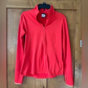 Nike Red Half-Zip Mock Neck Pullover